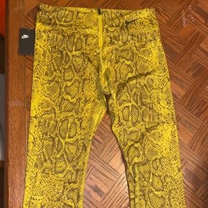 nike yellow snakeskin pants 